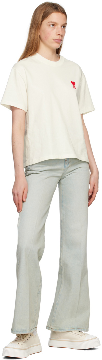 AMI Alexandre Mattiussi Blue Flare Fit Jeans