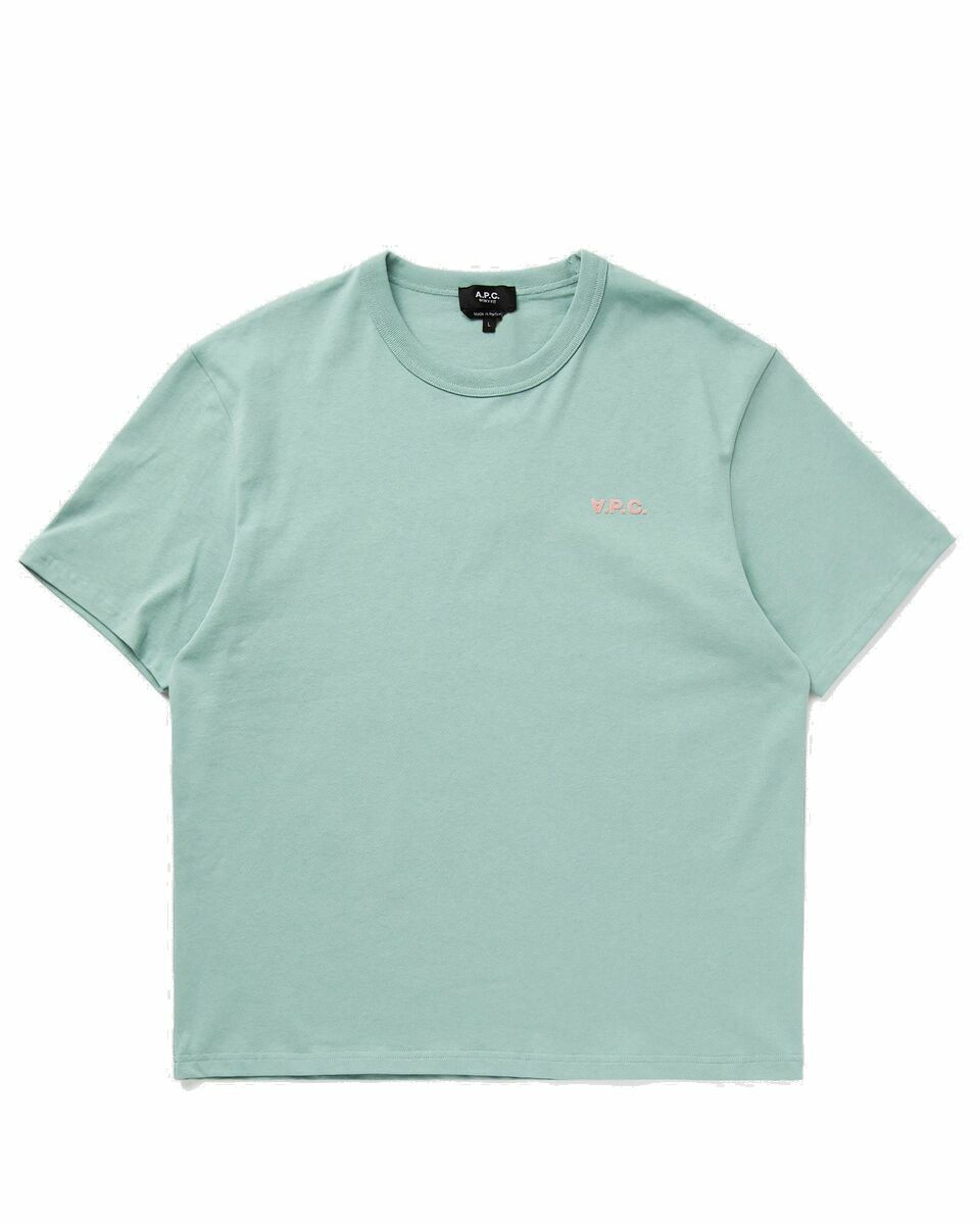 Photo: A.P.C. Boxy Petit Vpc Tee Green - Mens - Shortsleeves