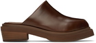 Eckhaus Latta SSENSE Exclusive Brown Zoe Clogs