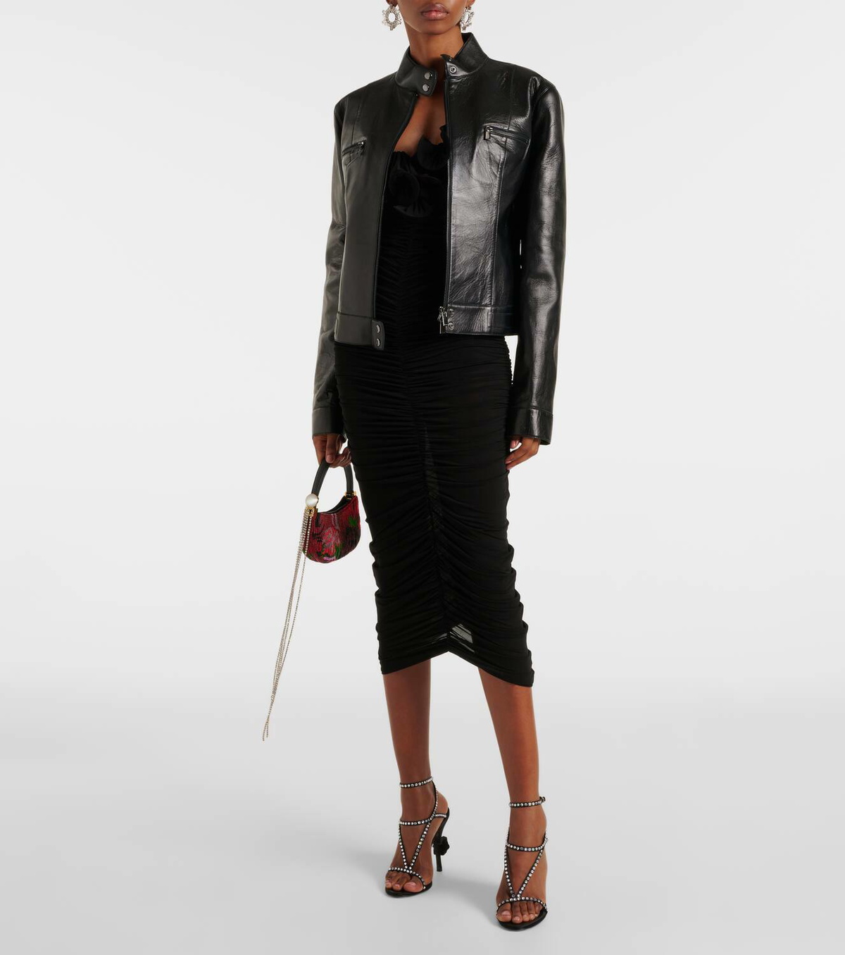 Magda Butrym Leather biker jacket Magda Butrym