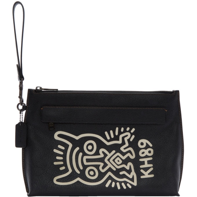 Photo: Coach 1941 Black Keith Haring Edition Monster Pouch