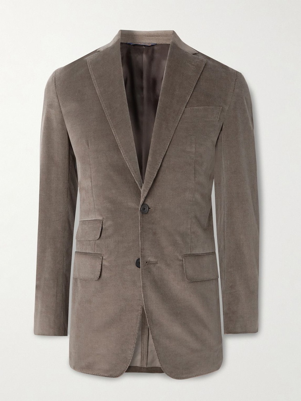 Photo: Thom Sweeney - Slim-Fit Stretch Cotton and Wool-Blend Corduroy Blazer - Unknown