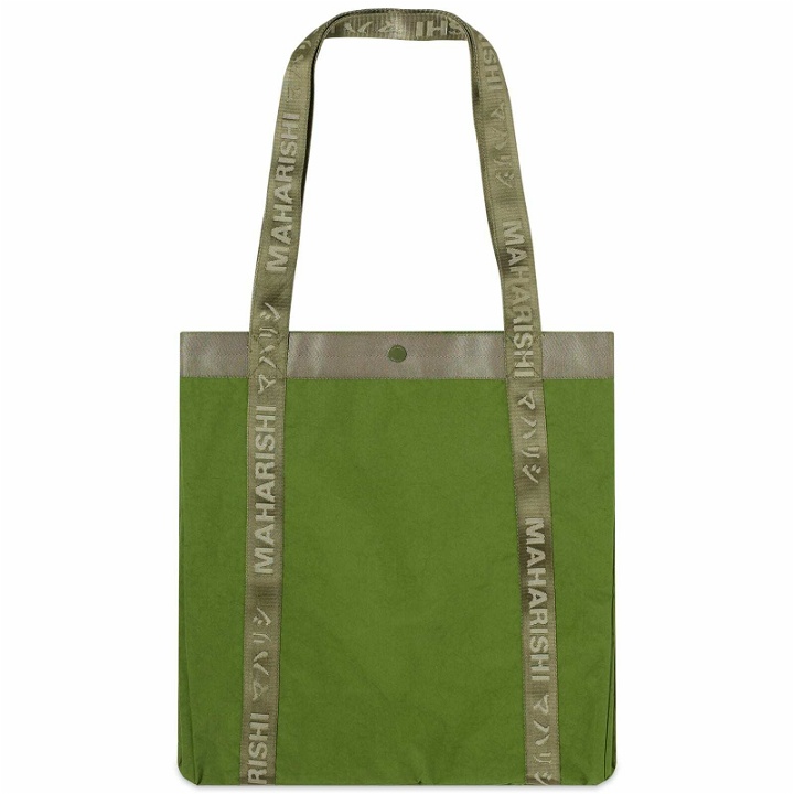 Photo: Maharishi Men's WR Stand Utility Tote Bag in Green 