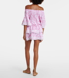 Melissa Odabash Micha floral off-shoulder minidress