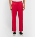 Stüssy - Striped Satin-Jersey Sweatpants - Red