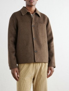 Hartford - Dary Wool-Blend Felt Blouson Jacket - Brown