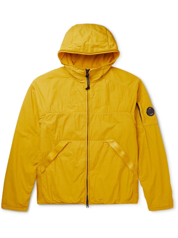 Photo: C.P. Company - Logo-Appliquéd Garment-Dyed Shell Hooded Jacket - Yellow