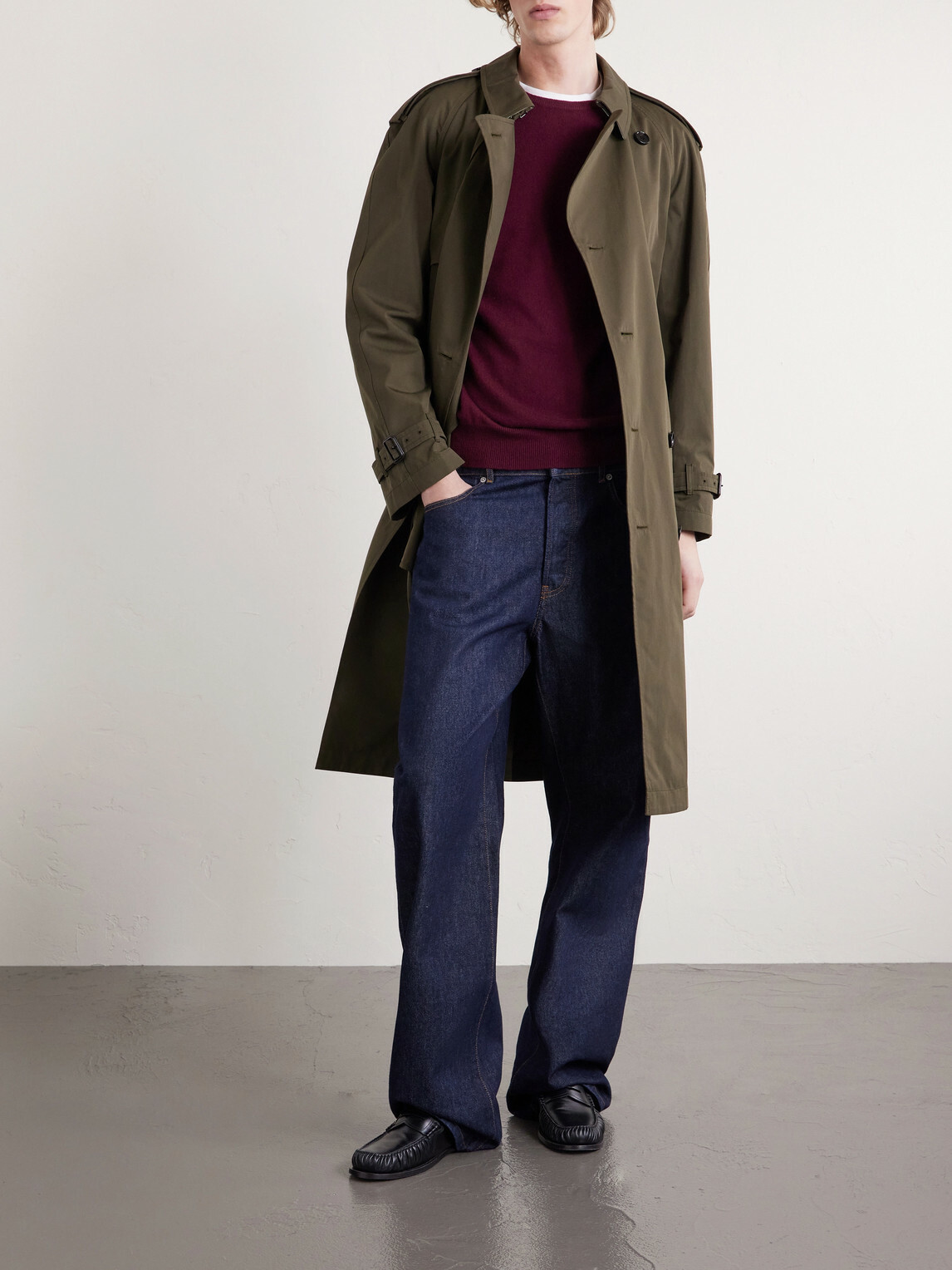 Burberry - Cotton-Gabardine Trench Coat - Green