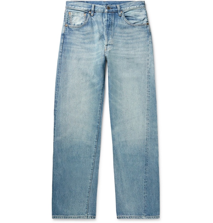 Photo: Levi's Vintage Clothing - 1955 501 Original Selvedge Denim Jeans - Blue