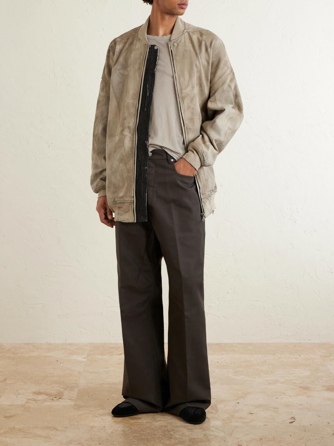 DRKSHDW by Rick Owens - Jumbo Oversized Stone-Washed Denim Bomber