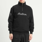 Malbon Men's Collegiate Quarter-Zip Sweatshirt in Black