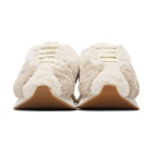 Marni Dance Bunny Off-White and Grey Faux-Fur Bigfoot Sneakers