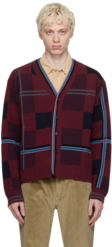 Photo: Paul Smith Burgundy Check Cardigan