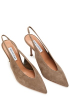 Aquazzura Voltaire 85 Suede Slingback Pumps
