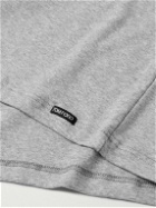 TOM FORD - Stretch-Cotton Jersey Henley Pyjama T-Shirt - Gray