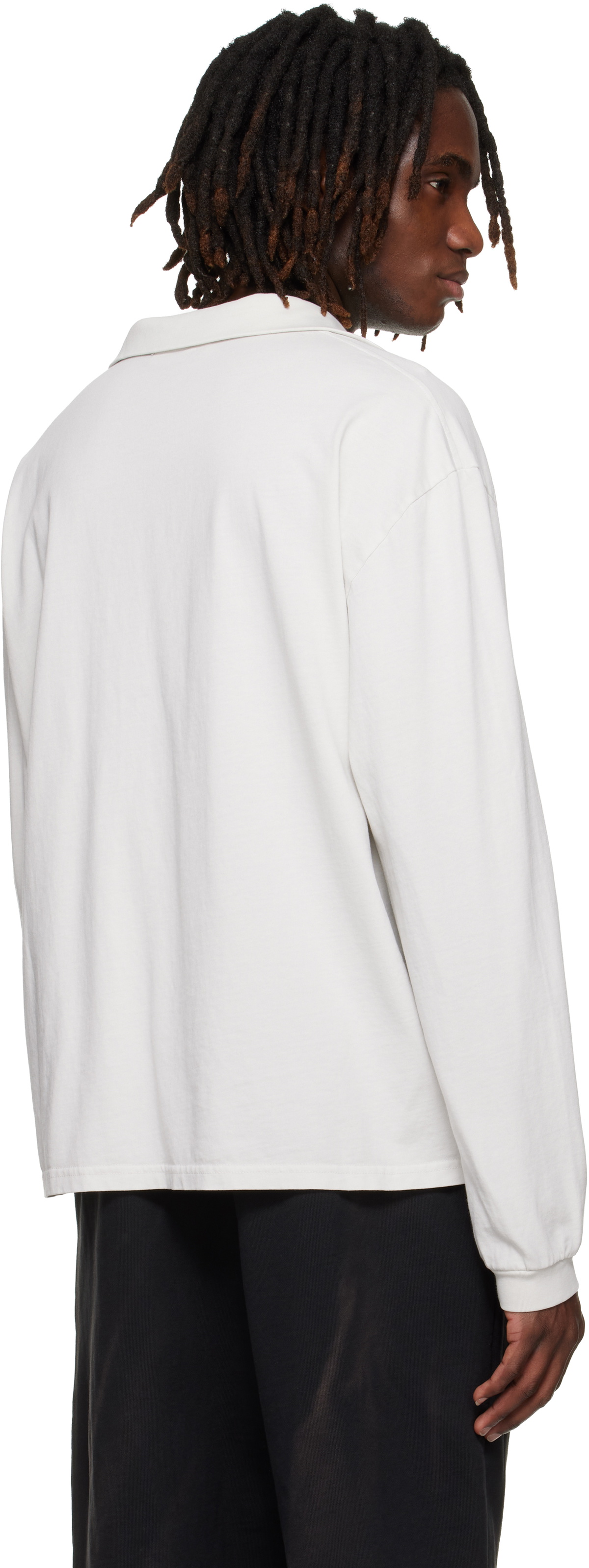 ALEXANDER DIGENOVA Off-White Pete Long Sleeve Polo