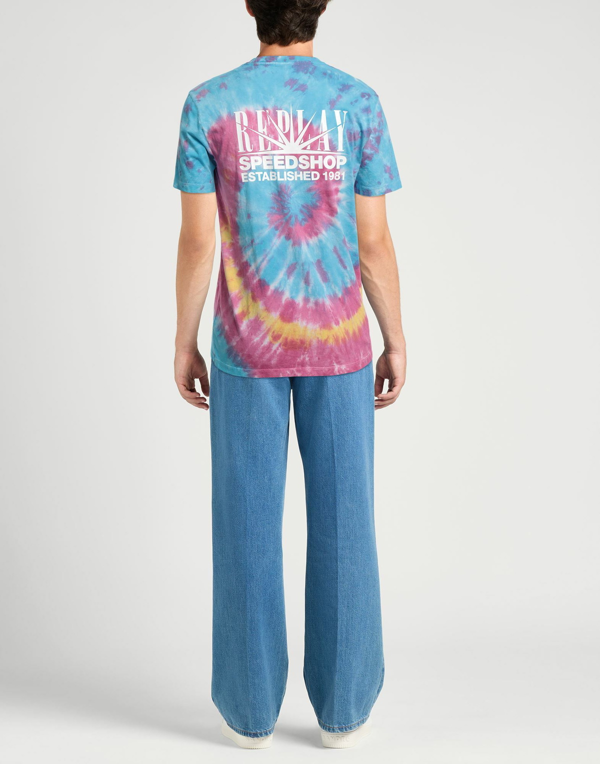 Replay Mens T-shirt in Azure