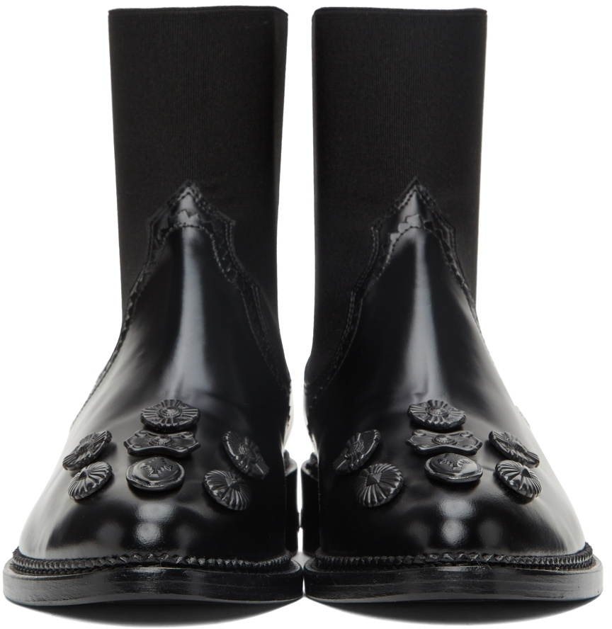 Toga Pulla SSENSE Exclusive Black Polido Boots Toga Pulla