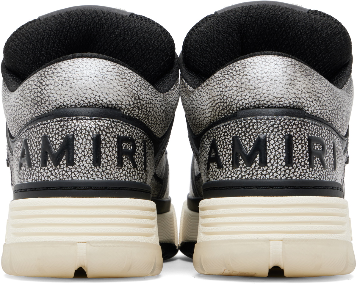AMIRI Black Pebbled MA-1 Sneakers