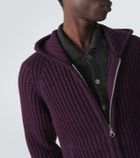 Our Legacy Level ribbed-knit wool zip-up hoodie
