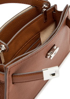 Tory Burch Lee Radziwill Mini Pebbled Leather top Handle bag - Tan - One Size