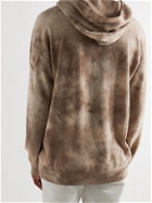 MASSIMO ALBA - Tie-Dyed Cashmere Hoodie - Brown - S