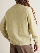 Auralee - Shetland Wool and Cashmere-Blend Cardigan - Green