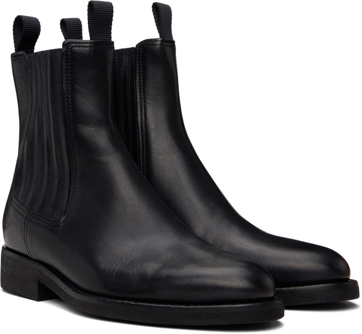Golden Goose Black Leather Chelsea Boots