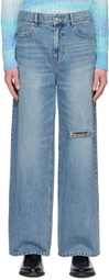 System Blue Distressed Jeans