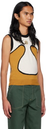 Lukhanyo Mdingi Off-White & Black Colorblocked Vest