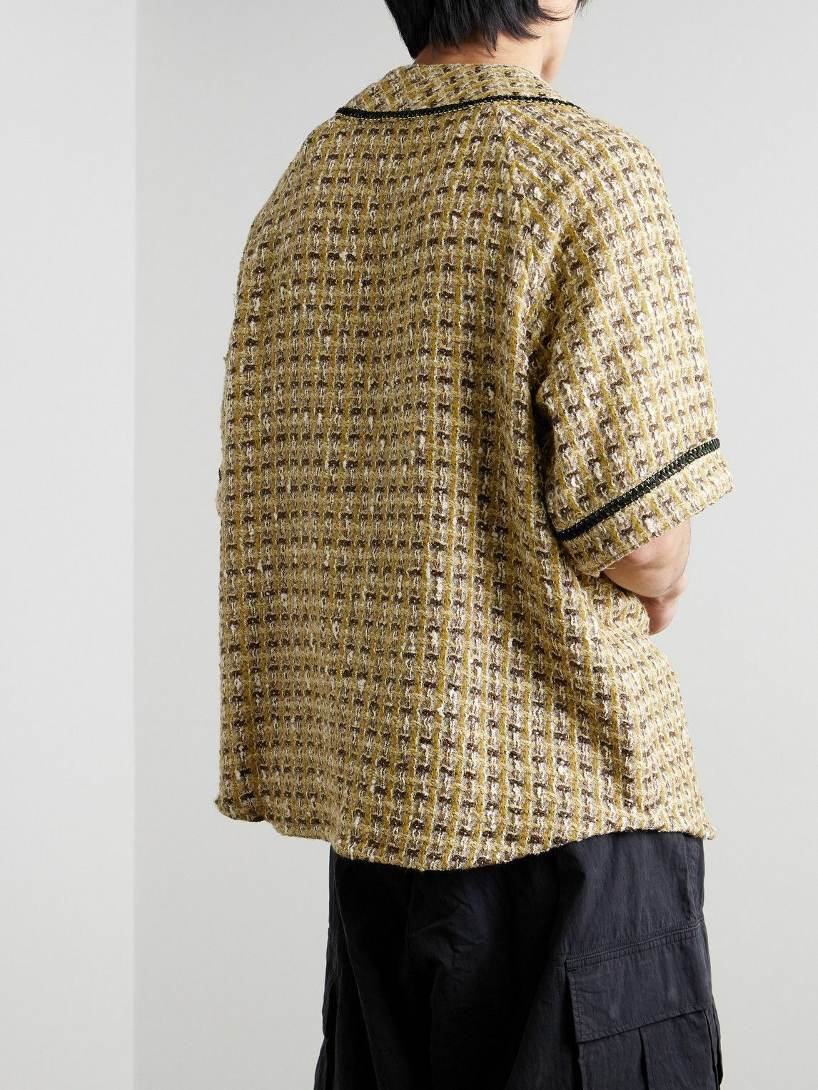 KAPITAL - Great Kountry Appliquéd Tweed Shirt KAPITAL