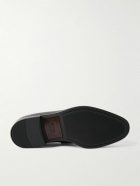 Zegna - New Classic Flex Glossed-Leather Penny Loafers - Brown