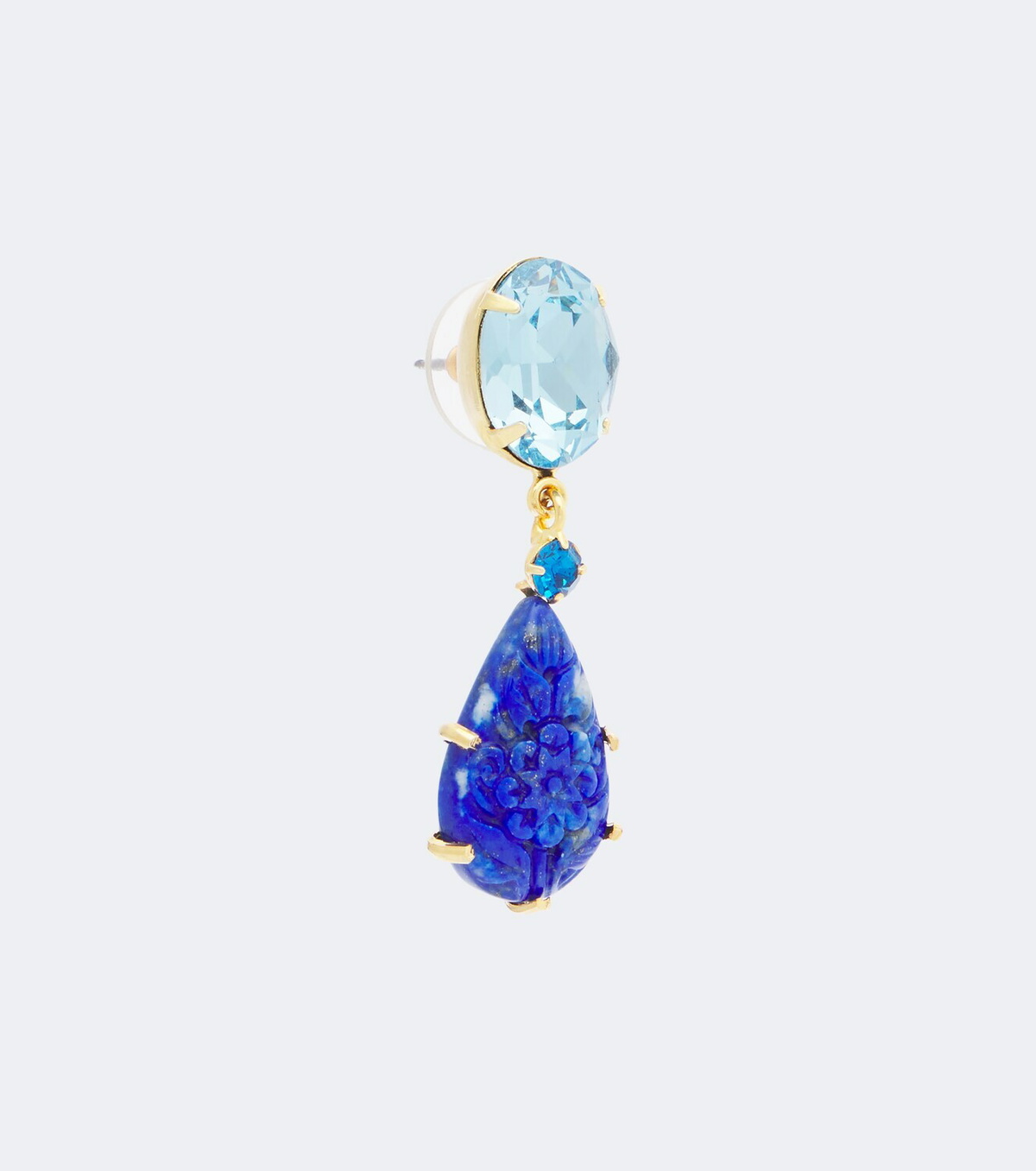 Jennifer Behr Ambrose embellished earrings with lapis lazuli