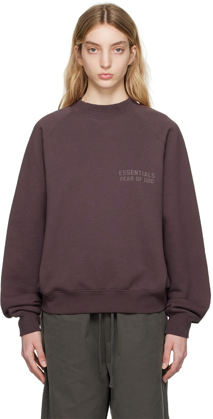 Photo: Essentials Purple Raglan Sweatshirt