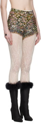 Valentino Multicolor Gobelin Après L'Hiver Fiorellini Shorts