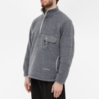 And Wander Men's Wool Fleece Pullover in Grey