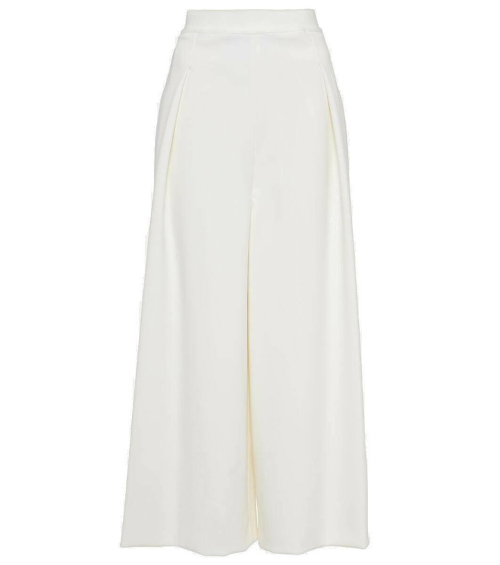 Photo: Fforme Nadja cropped wool-blend wide-leg pants