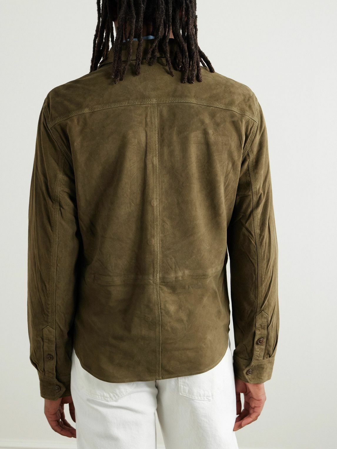 Polo Ralph Lauren - Suede Overshirt - Green