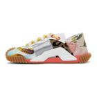 Dolce and Gabbana Multicolor Patchwork Fabric NS1 Sneakers