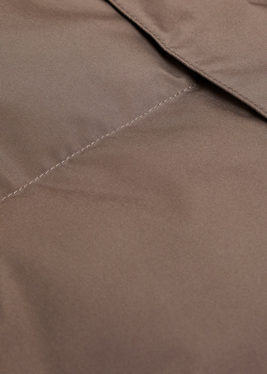 Aurélien Quilted Shell Gilet Taupe