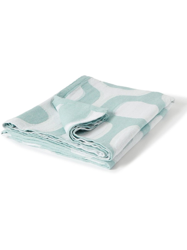 Photo: Frescobol Carioca - Cotton and Linen-Blend Jacquard Beach Blanket