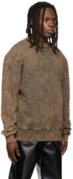 Han Kjobenhavn Brown Distressed Sweatshirt