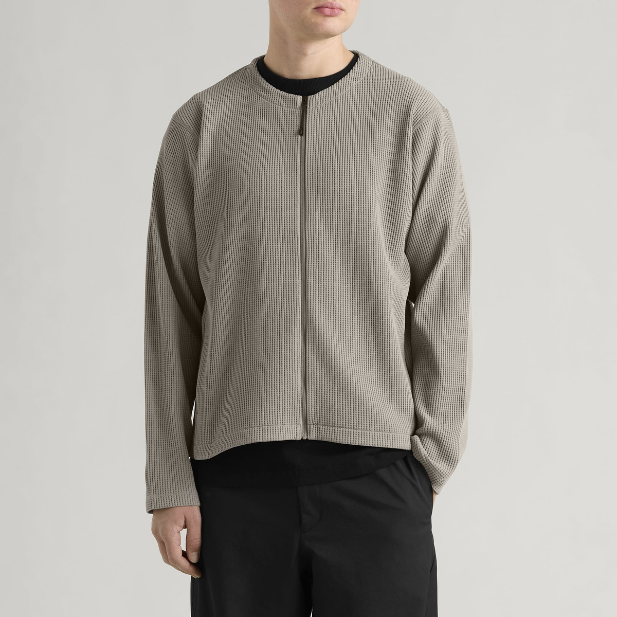 Goldwin Men's WF Light Zip Cardigan in Arid Beige