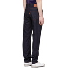 Missoni Blue Fitted Denim Trousers