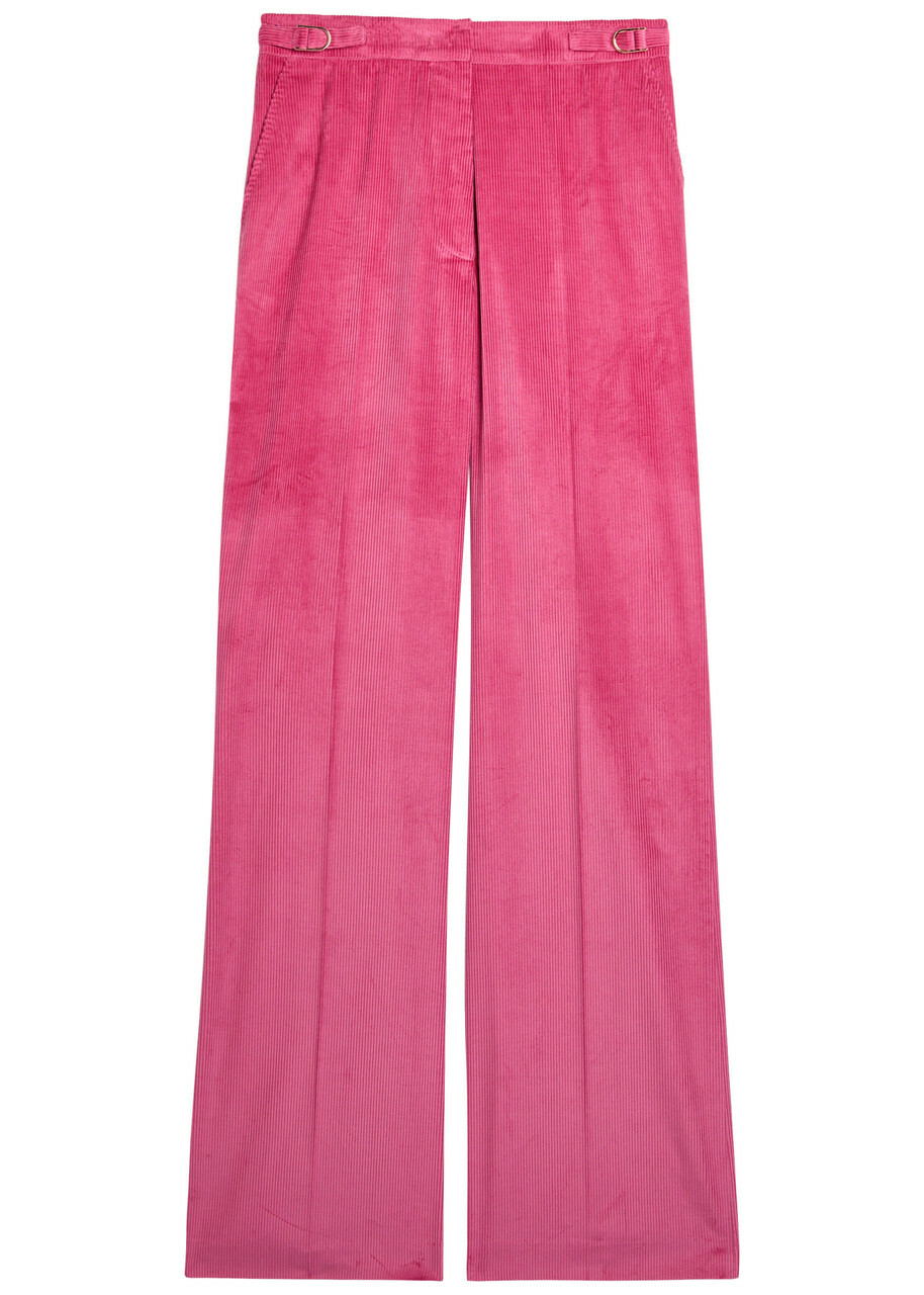 Gabriela Hearst Vesta Straight-leg Corduroy Trousers Pink