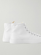 Acne Studios - Rubber-Trimmed Canvas High-Top Sneakers - White