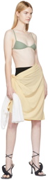 ORIENS SSENSE Exclusive Beige Illusion Miniskirt