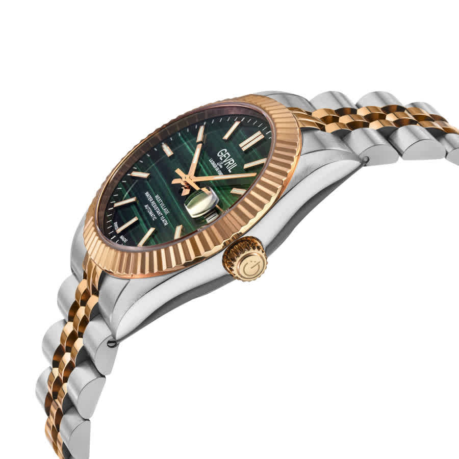 Gevril West Village Automatic Green Dial Mens Watch 48971B