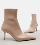 Saint Laurent Ashley 75 leather ankle boots