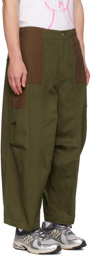 Perks and Mini Khaki & Brown Contrast Pondering Trousers